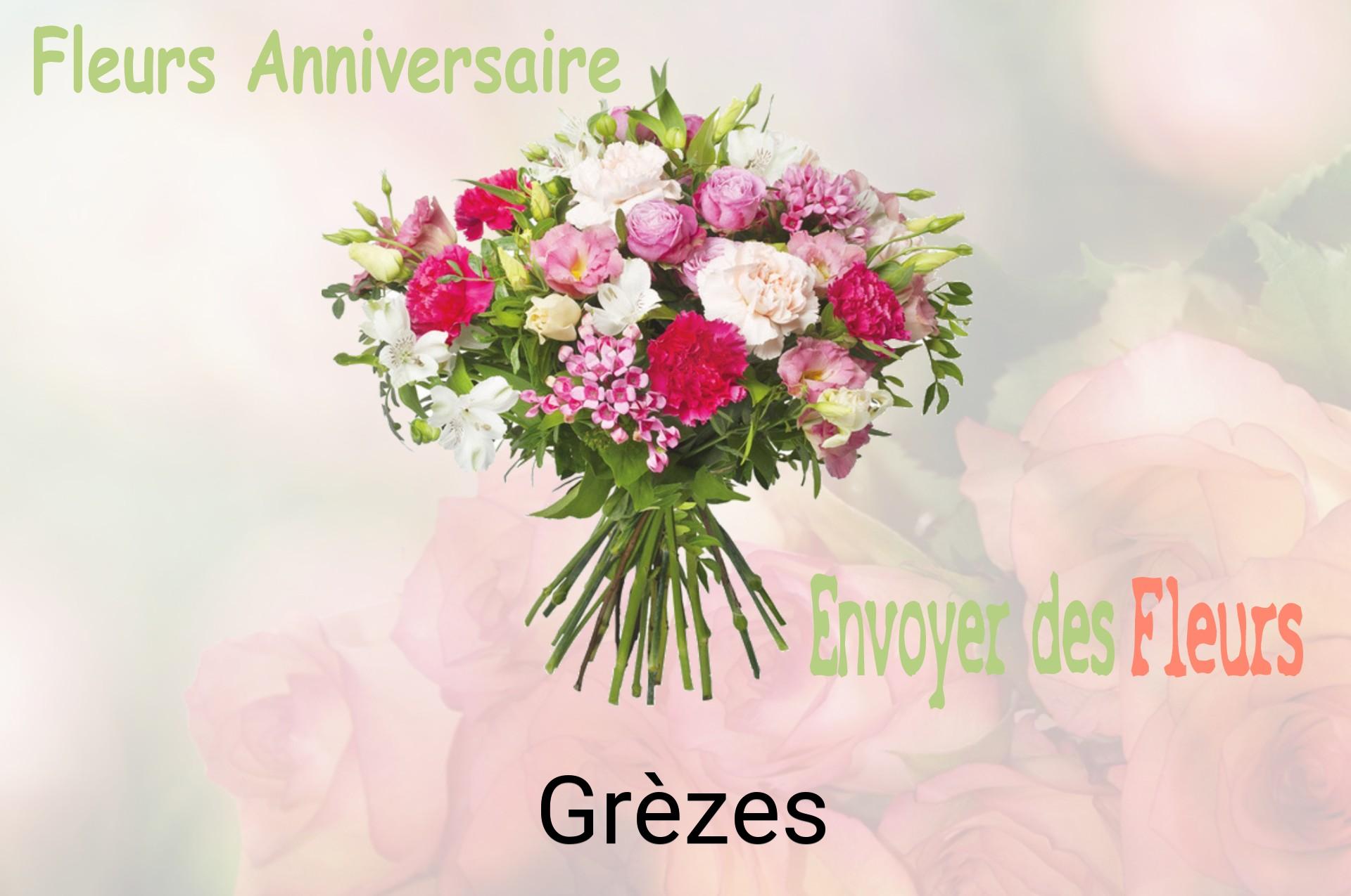 Bouquet de fleurs d’anniversaire livré à Grèzes